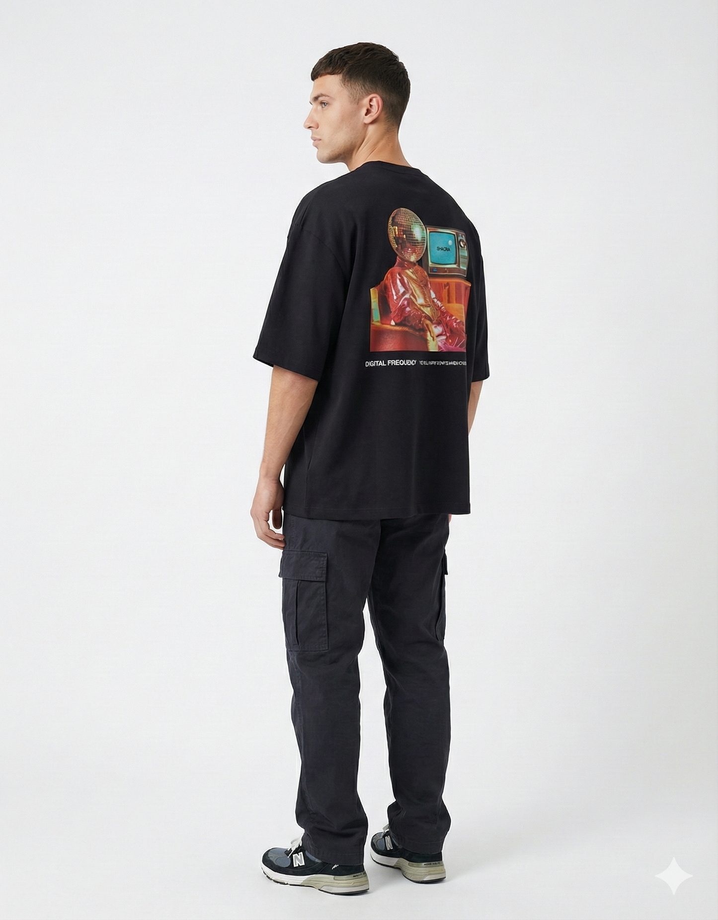 Oversized Televisor Negro