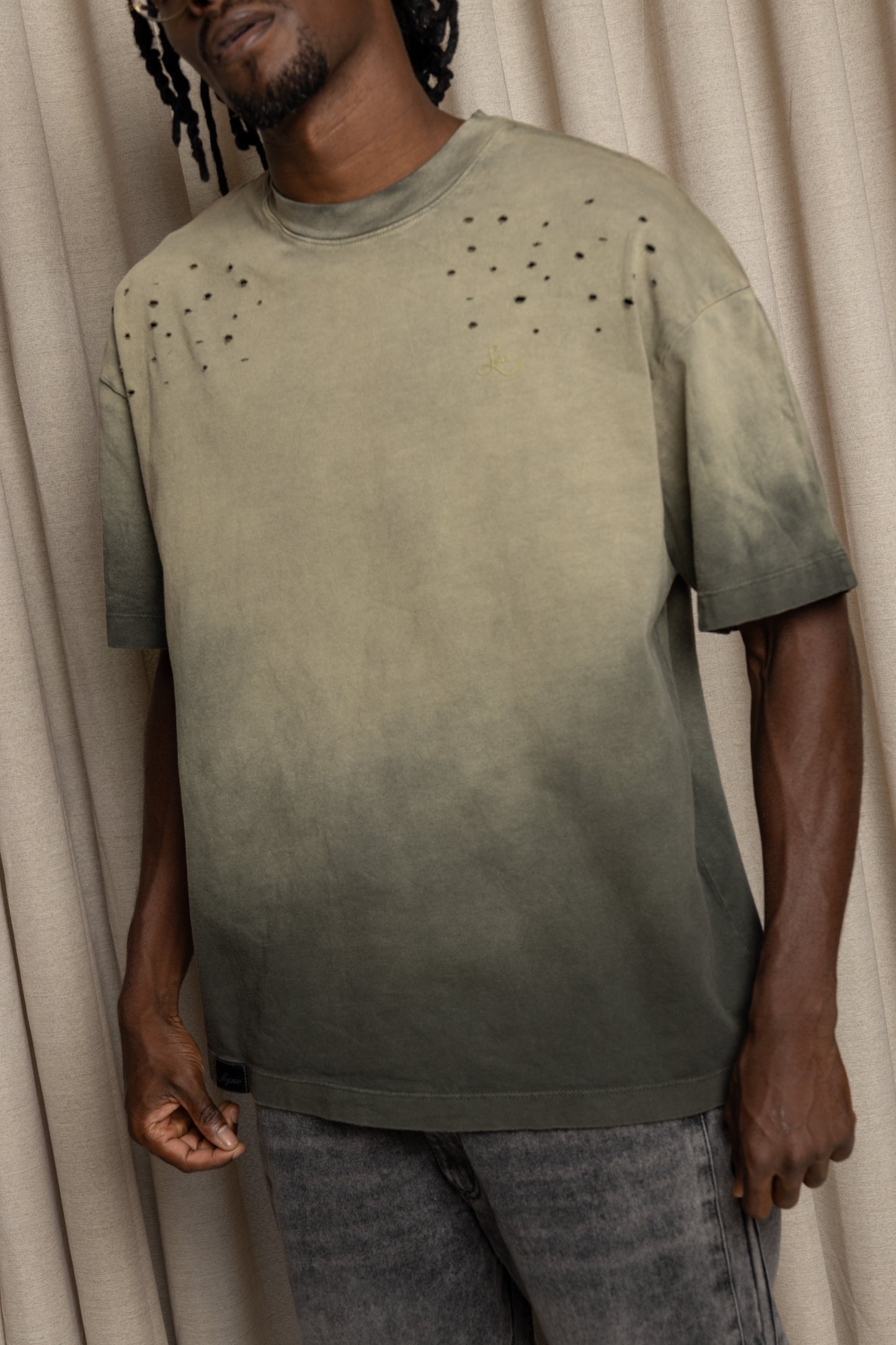 Oversized Trust Me Efecto Lavado-Verde