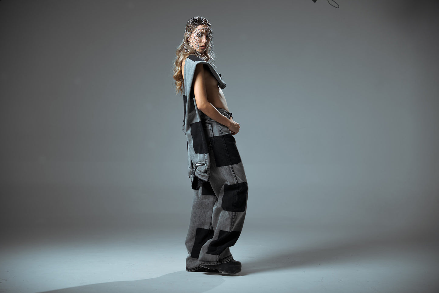 Pantalón Cuadros Negro