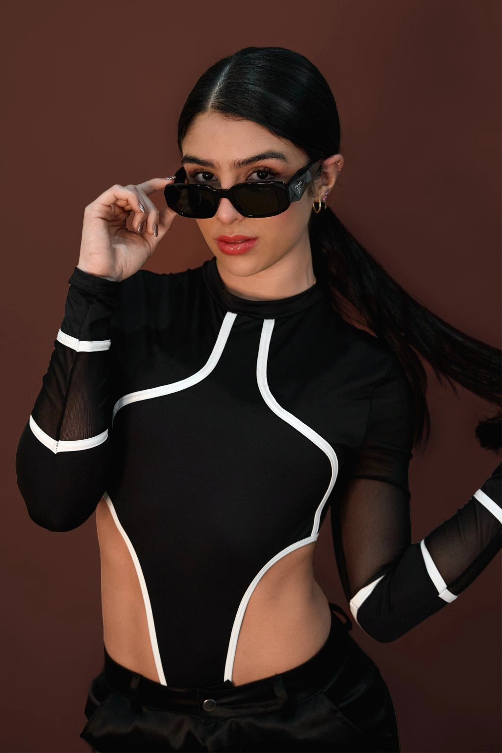 Body AURA Sesgos Blanco Con Negro