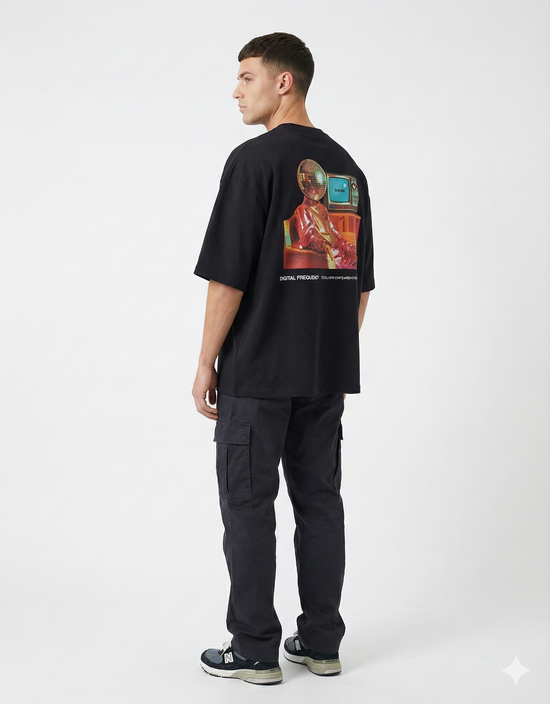 Oversized Televisor Negro