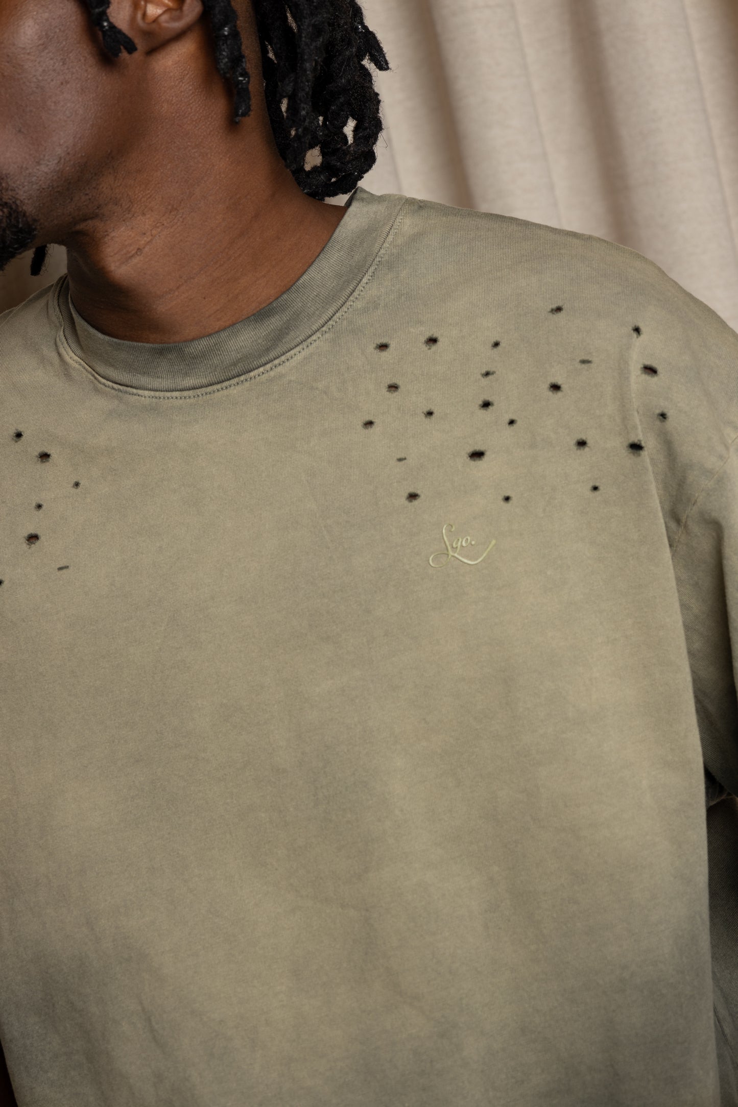 Oversized Trust Me Efecto Lavado-Verde