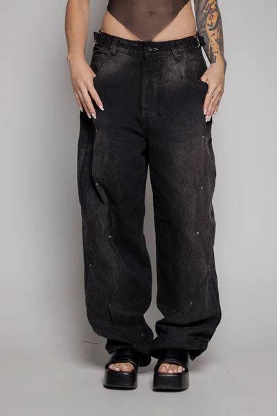 Baggy Courage Negro Taches UNISEX