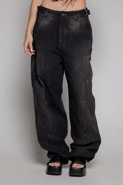 Baggy Courage Negro Taches UNISEX