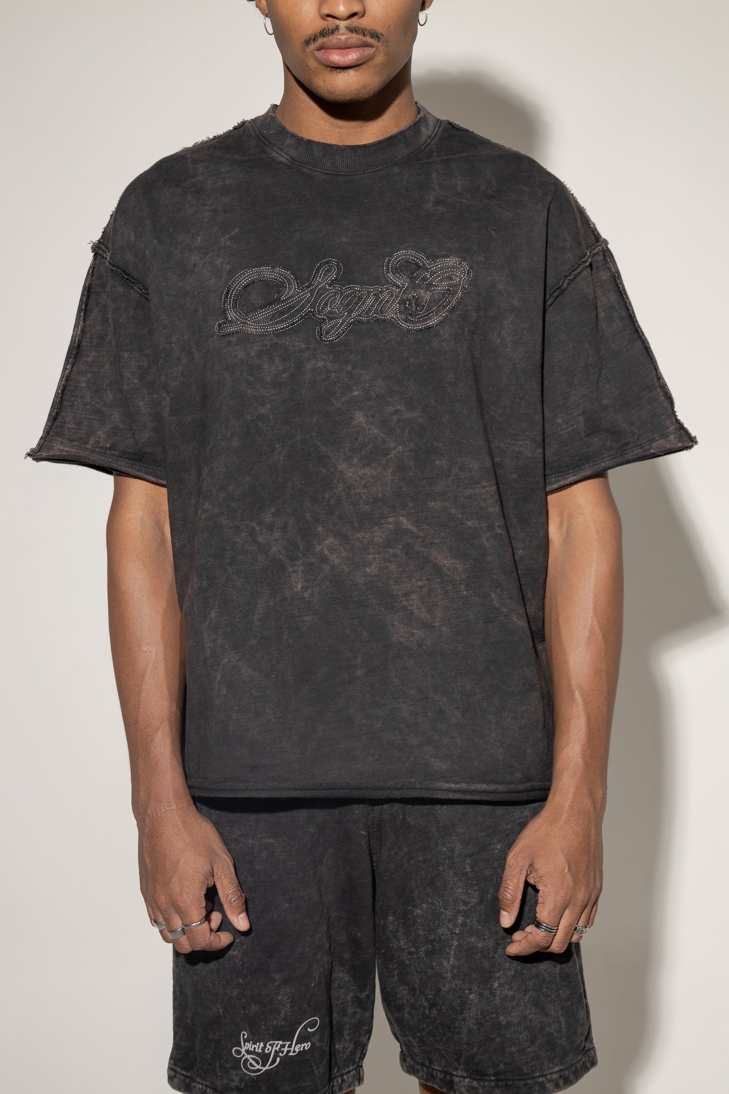 Oversized Redemption Láser Stone-Negro