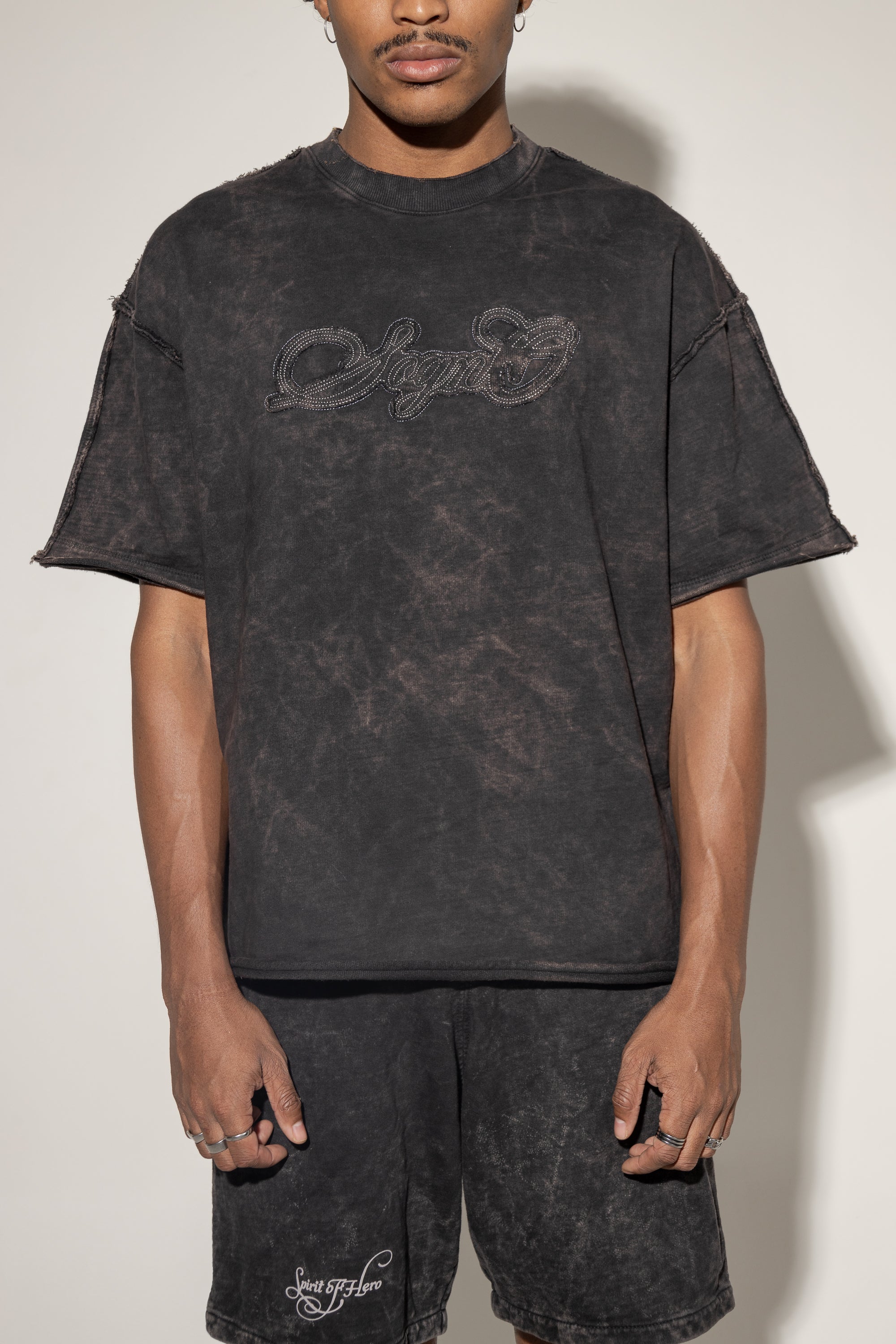 Oversized Redemption Láser Stone-Negro