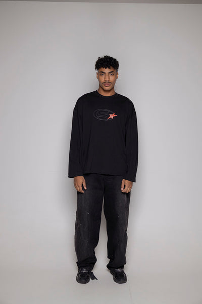 Baggy Courage Negro Taches UNISEX