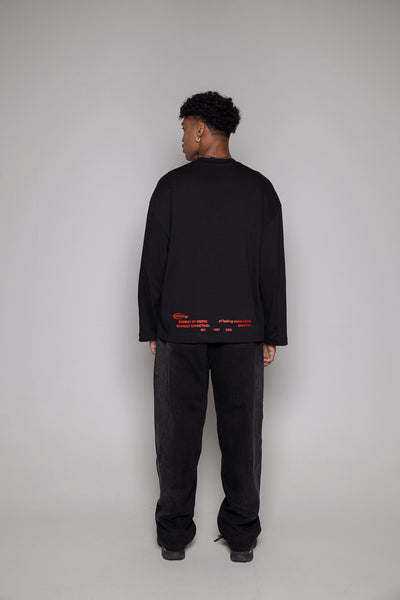 Baggy Courage Negro Taches UNISEX