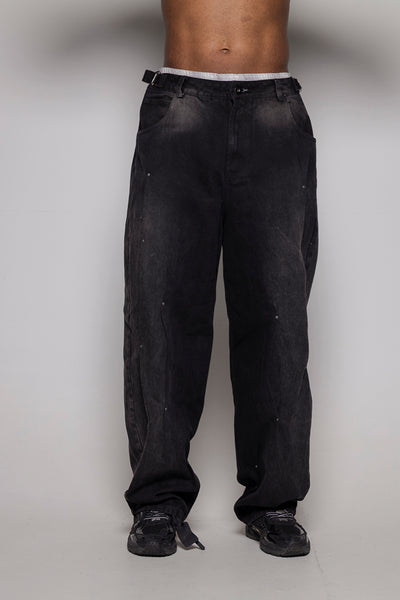 Baggy Courage Negro Taches UNISEX