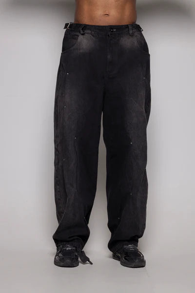 Baggy Courage Negro Taches UNISEX