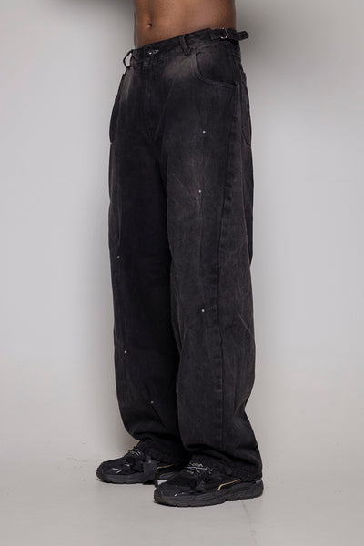 Baggy Courage Negro Taches UNISEX