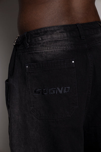 Baggy Courage Negro Taches UNISEX