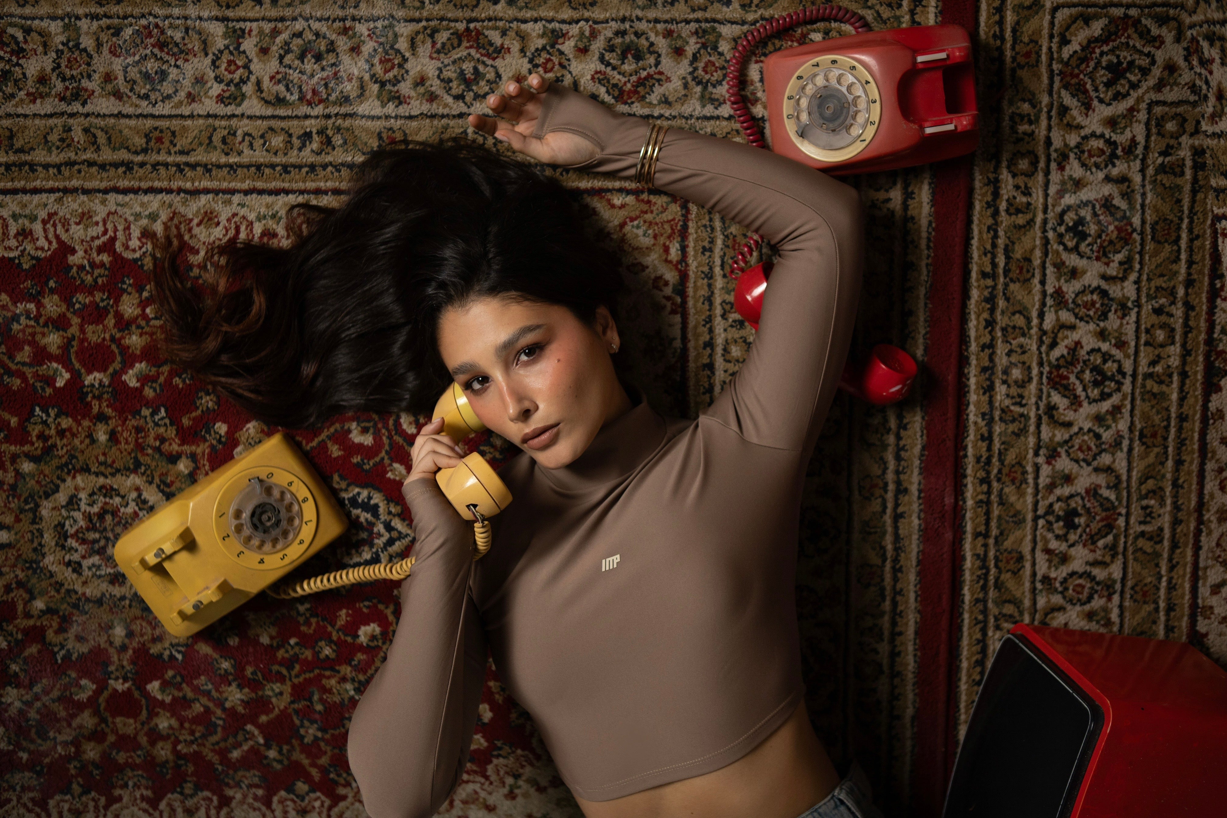 CROPTOP VEIN  BROWN
