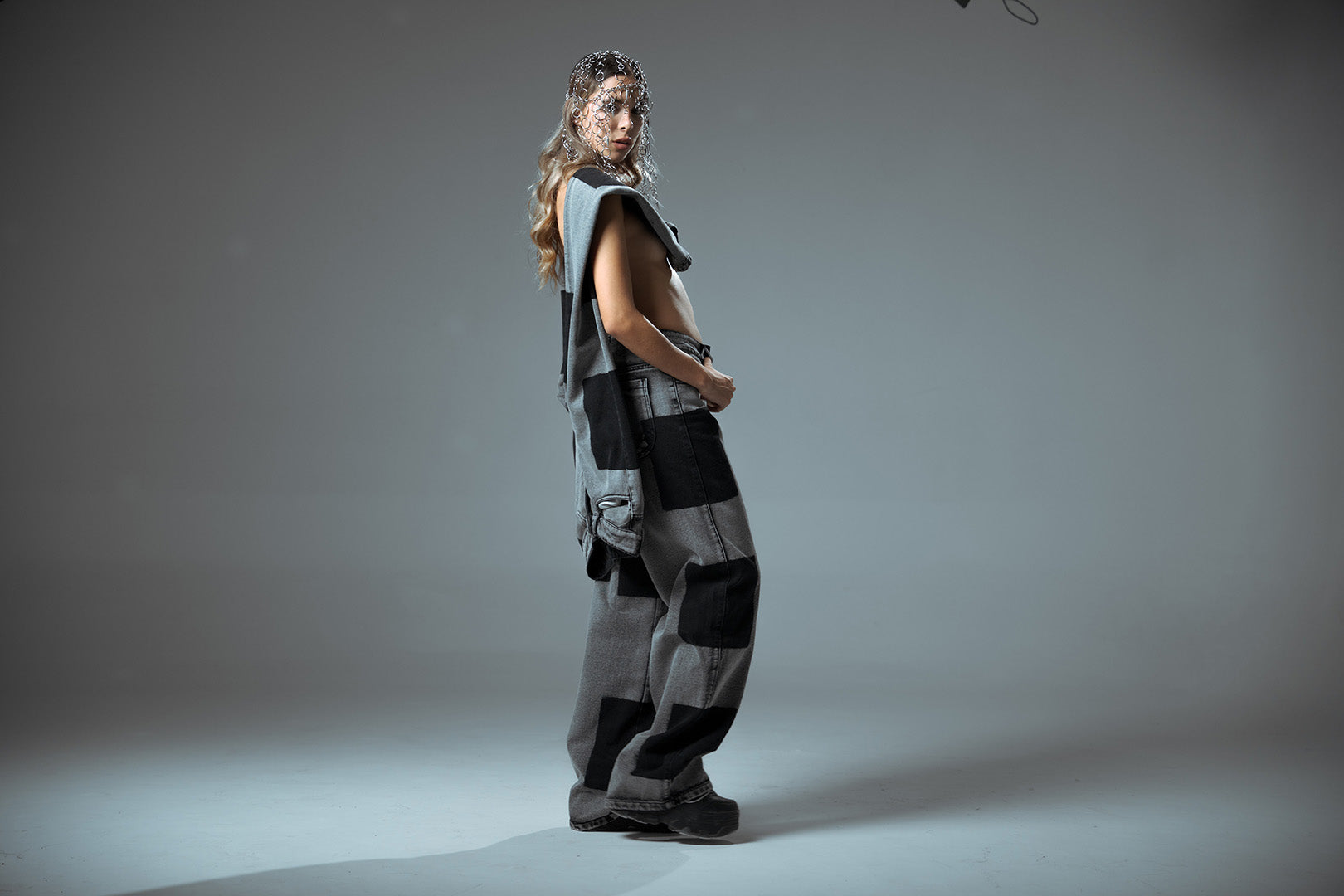 Pantalón Cuadros Negro