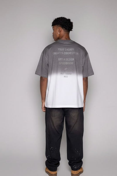 Oversized Courage Difuminada-Blanca