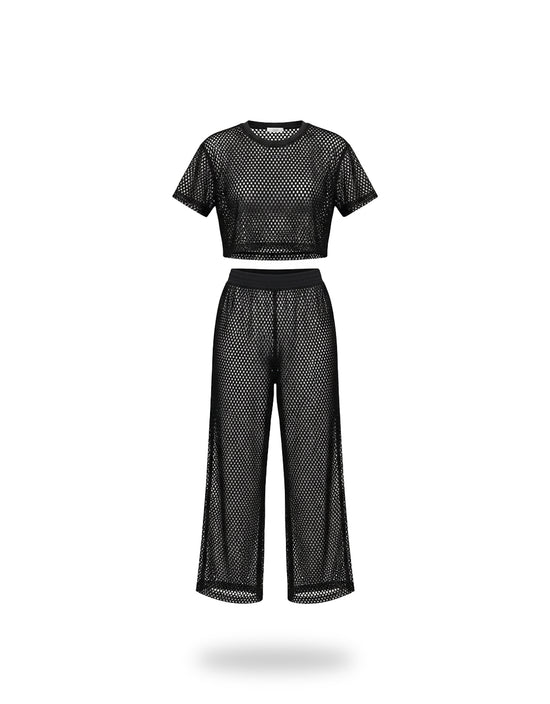 Set Playero Huecos Negro