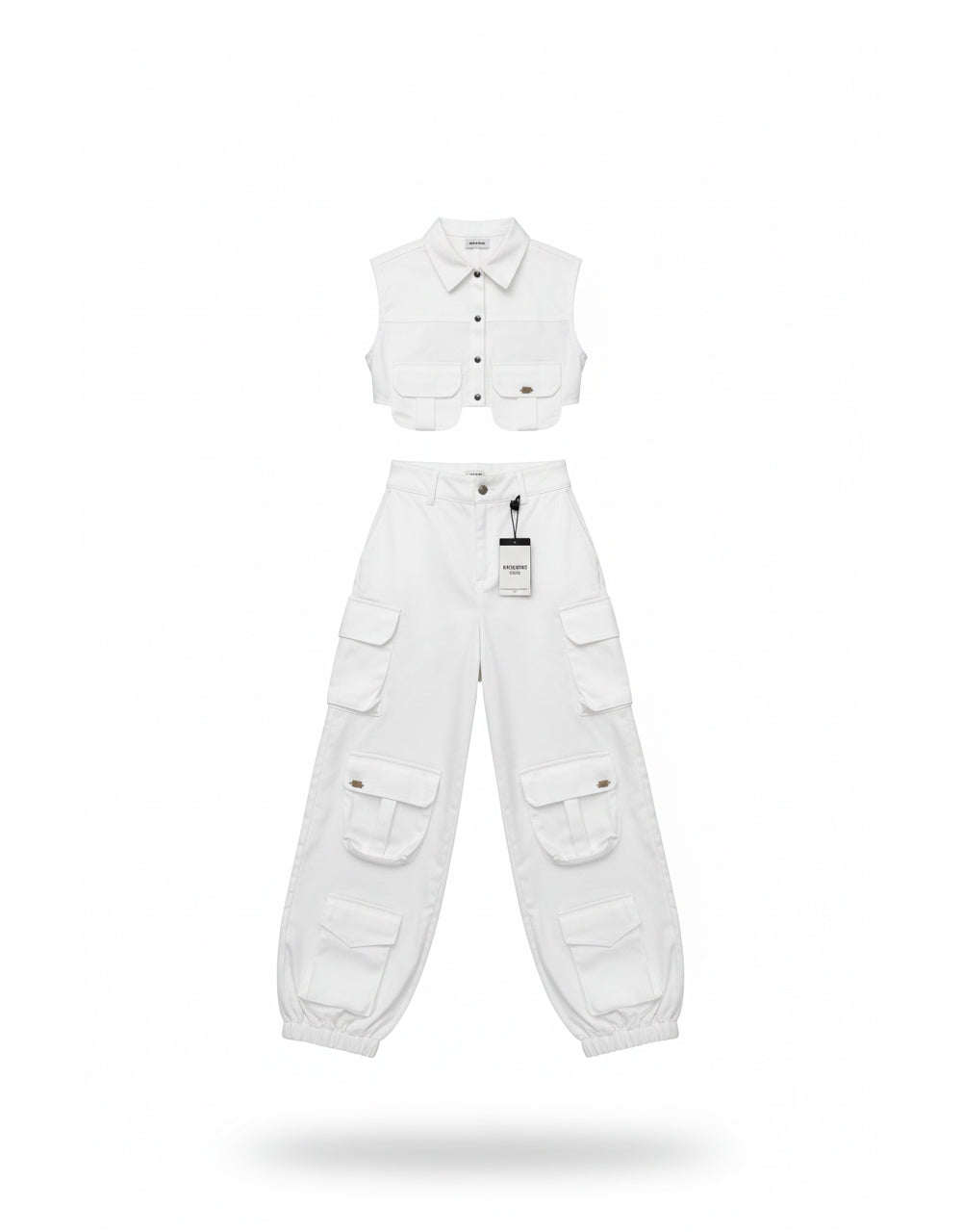 Set Chaleco Y Pantalon Blanco