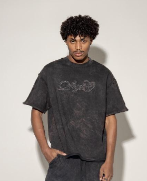 Oversized Redemption Láser Stone-Negro