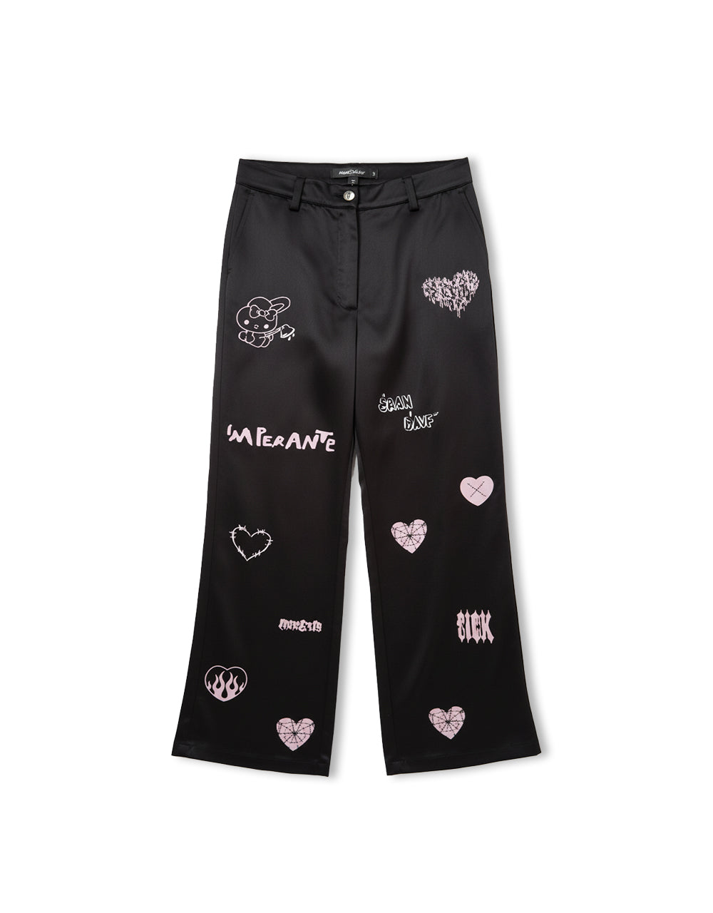 Pantalon Estampado Hello Kitty Negro