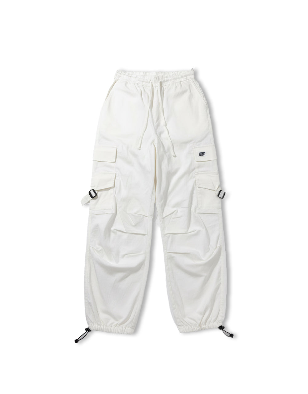Pantalon Resortado Bota Blanco