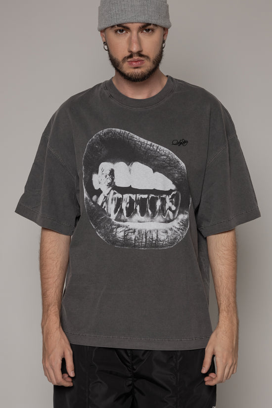 Oversized The Art Mouth-Gris