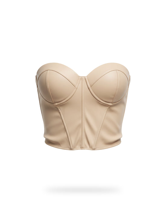 Corset Cuerina Nude