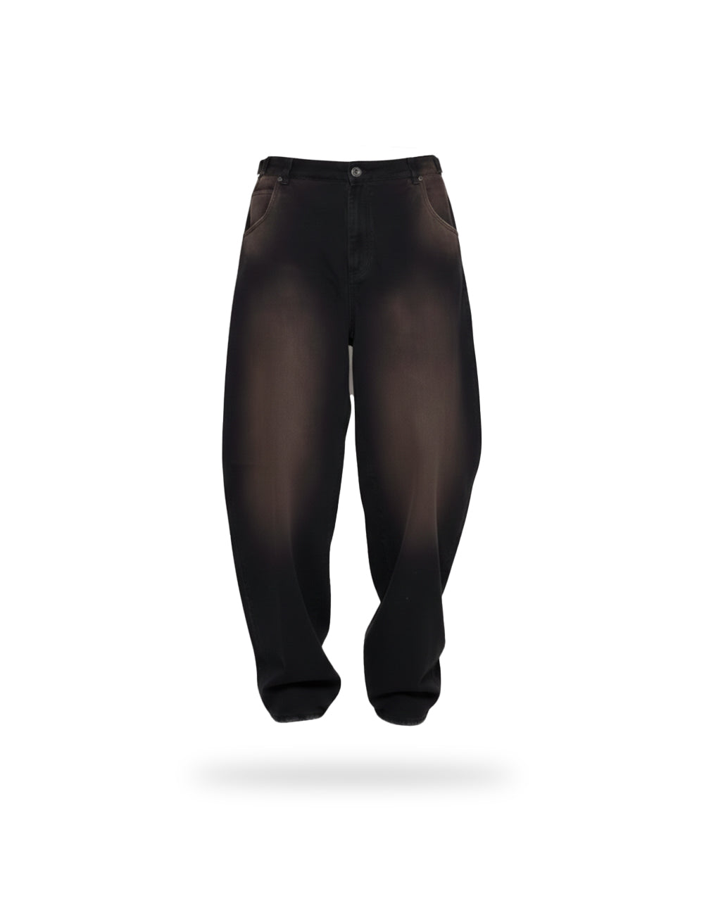 Baggy Courage  Negro Desgastes Unisex