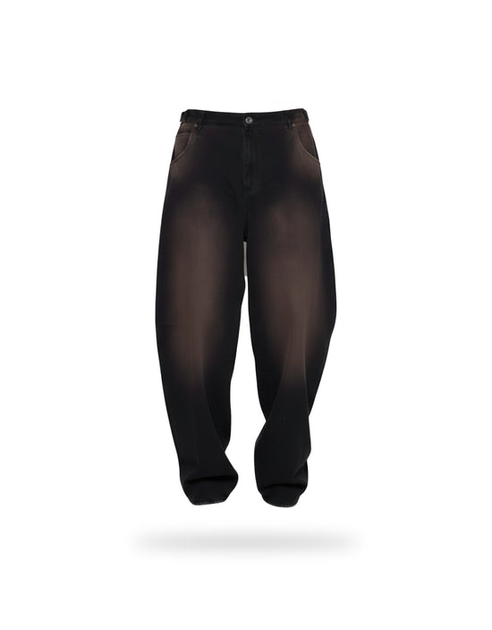Baggy Courage  Negro Desgastes Unisex