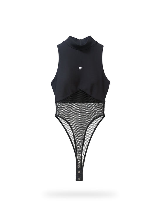 Bodie Top-Malla Grande Negro