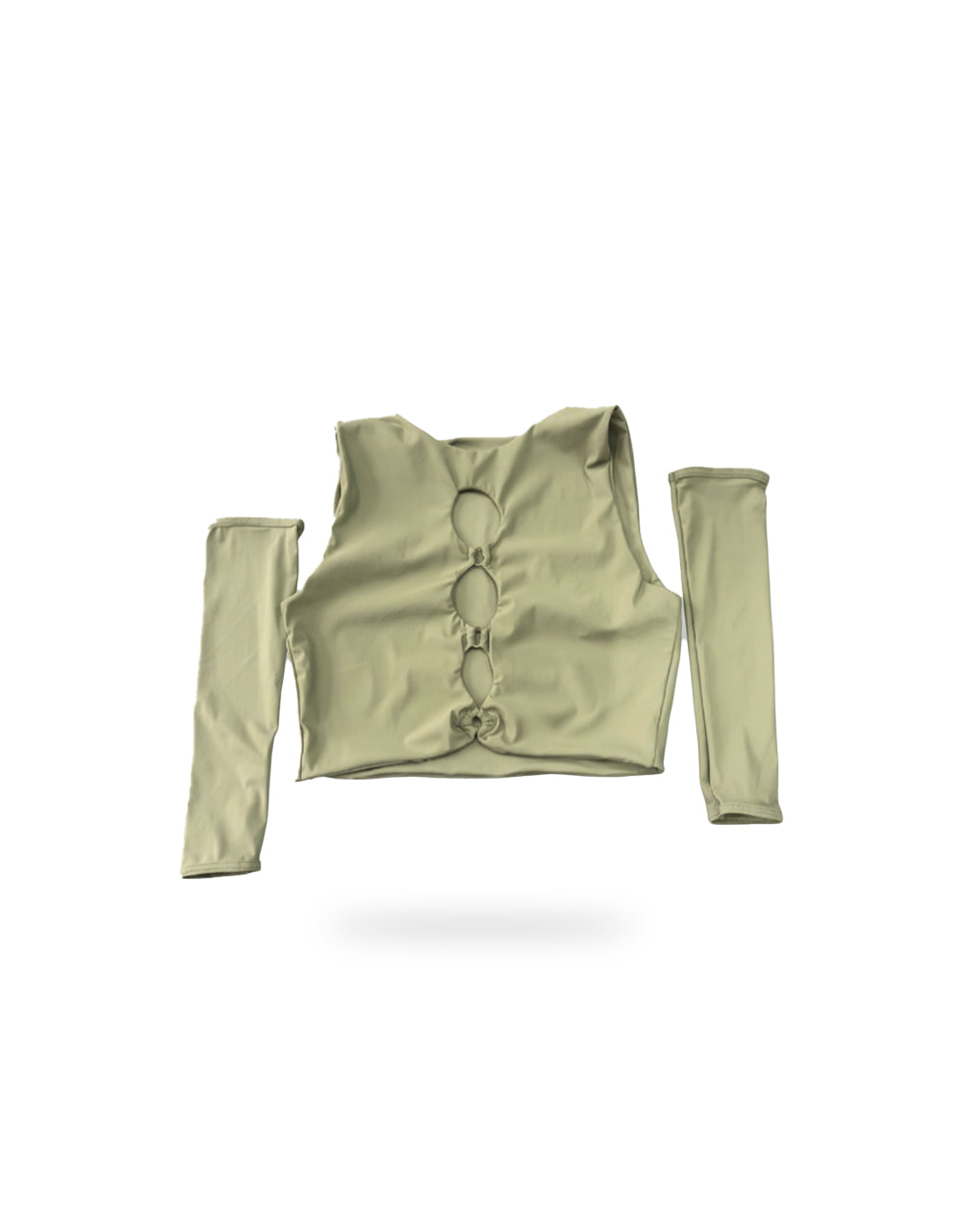 Crop Top Huecos Verde