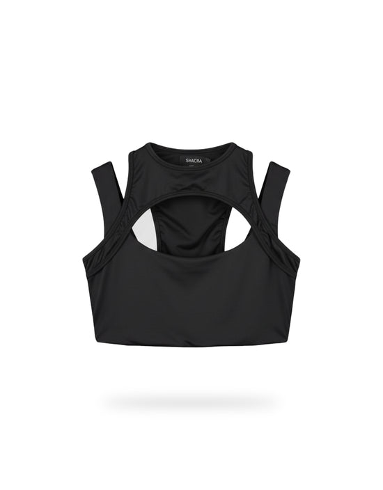 Crop Top Almilla Negro